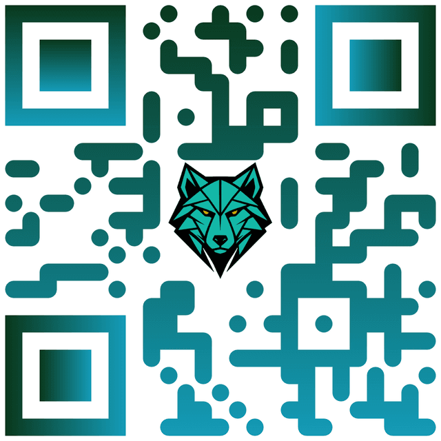 Branded QR code with custom logo