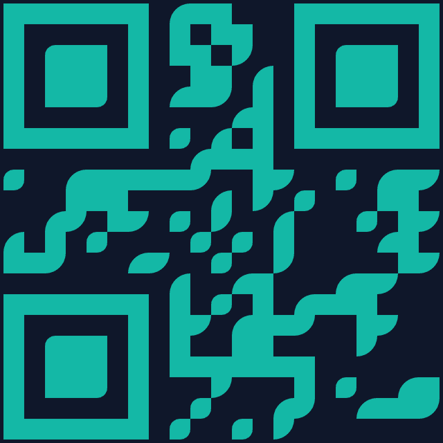 QR code with custom pattern style